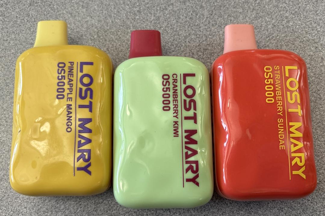 Lost Mary bottles of confiscated products